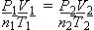 What is the formula which describes the relationship between the pressure, volume, temperature, and moles?   A)    B)    C)    D)   
