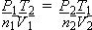 What is the formula which describes the relationship between the pressure, volume, temperature, and moles?   A)    B)    C)    D)   