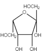 <strong>Exhibit 16B   A carbohydrate Fischer projection. Refer to Exhibit 16B.Which of the following figures represents the Haworth projection of the carbohydrate shown?</strong> A)   B)   C)   D)   <div style=padding-top: 35px> 