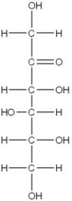 Exhibit 16A A carbohydrate Fischer projection.    -Refer to Exhibit 16BA Which of the following figures represents the Haworth projection of the carbohydrate shown? A)    B)    C)    D)   