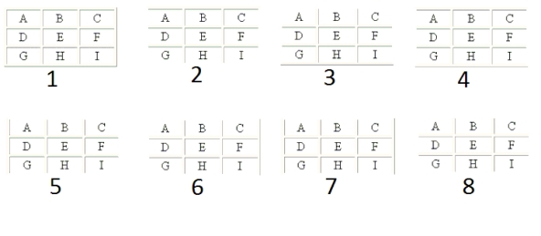   -The table marked 1 in the accompanying figure has a frame value of  border. 
