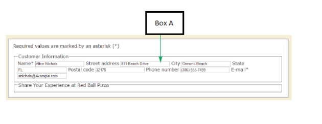 <strong> In the accompanying figure,what does Box A represent?</strong> A) Check box B) Radio button C) Input box D) Label button