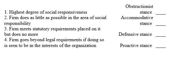 Match the following.You may use a response once,more than once,or not at all.   