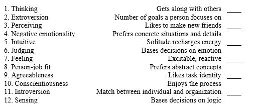 Match the following.You may use a response once,more than once,or not at all.   