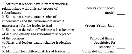 Match the following.You may use a response once,more than once,or not at all.   