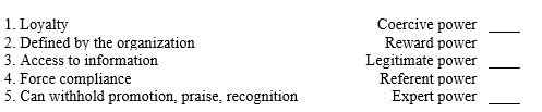 Match the following.You may use a response once,more than once,or not at all.   