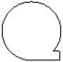 The following symbol represents a disk data store  