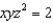 What is the shortest distance from the origin to the surface ?