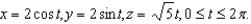 Find the length of the circular helix described by