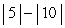 Write the following expression without absolute value symbols.   A)  15 B)  -15 C)  -5 D)  0 E)  5