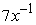 Evaluate the expression for the given value of x.   x = -5 A)    B)    C)    D)  -35 E)  35