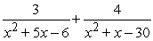 Perform the addition and simplify.   A)    B)    C)    D)    E)   