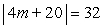 Solve the following absolute value equation for     A)  1 B)  3 C)  -3, 3 D)  -13, 1 E)  -13, 3