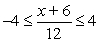 Which of the following is not a solution to the inequality   ? A)    B)    C)    D)    E)   