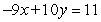 Find the x- and y-intercepts of the graph of the following equation.   A)  x-int:   ; y-int:   B)  x-int:   ; y-int:   C)  x-int:   ; y-int:   D)  x-int:   ; y-int:   E)  x-int:   ; y-int:  