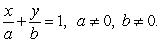 Use the intercept form to find the equation of the line with the given intercepts.The intercept form of the equation of a line with intercepts (a, 0)  and (0, b)  is   x-intercept: (3, 0)  y-intercept: (0, 5)  A)  5x + 3y = 1 B)    C)    D)  3x + 5y = 15 E)  5x + 3y = 15