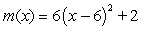 Compare the graph of   with   A)    shifts right   units, shifts downward   units, and shrinks by a factor of   B)    shifts right   units, shifts upward   units, and stretches by a factor of   C)    shifts left   units, shifts downward   units, and stretches by a factor of   D)    shifts right   units, shifts upward   units, and shrinks by a factor of   E)    shifts left   units, shifts upward   units, and stretches by a factor of  