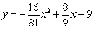 The path of a diver is given by   where   is the height (in feet)  and   is the horizontal distance from the end of the diving board (in feet) .Find the maximum height of the diver. A)  12 feet B)  13 feet C)  10 feet D)  14 feet E)  17 feet