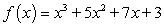 Match the graph with one of the following functions below.   Function I :   Function II :   Function III :   Function IV :   Function V :   A)  Function I B)  Function IV C)  Function V D)  Function II E)  Function III