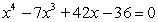 Find all real solutions of the polynomial equation   A)      B)    C)    D)    E)   