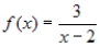The graph of the function   is shown below.Determine the vertical and horizontal asymptotes of its graph.   A)    B)    C)    D)    E)   