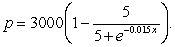 The demand function for a limited edition comic book is given by   Find the price   for a demand of   units. A)  $5789.56 B)  $258.96 C)  $312.99 D)  $6312.99 E)  $210.44