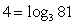 Write the logarithmic equation   in its exponential form. A)    B)    C)    D)    E)   