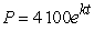 The population P of a bacteria culture is modeled by   , where t is the time in hours.If the population of the culture was 5800 after 40 hours, how long does it take for the population to double? Round to the nearest tenth of an hour. A)  56.6 hours B)  54.8 hours C)  81.7 hours D)  79.9 hours E)  8.9 hours