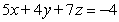 Solve the system of equations below:     A)    B)    C)    D)    E)   
