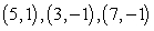 <strong>Find the equation of the circle that passes through the points </strong> A) B) C) D) E)
