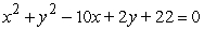 <strong>Find the equation of the circle that passes through the points </strong> A) B) C) D) E)
