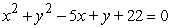 <strong>Find the equation of the circle that passes through the points </strong> A) B) C) D) E)