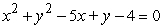 <strong>Find the equation of the circle that passes through the points </strong> A) B) C) D) E)