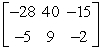Identify the elementary row operation being performed to obtain the new row-equivalent matrix. Original Matrix New Row-Equivalent Matrix     A)  Add 4 times R<sub>1</sub> to R<sub>2</sub>. B)  Add -4 times R<sub>2</sub> to R<sub>1</sub>. C)  Add -4 times R<sub>1</sub> to R<sub>2</sub>. D)  Add 4 times R<sub>1</sub> to R<sub>1</sub>. E)  Add 4 times R<sub>2</sub> to R<sub>1</sub>.
