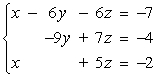 Write the augmented matrix for the system of linear equations.   A)    B)    C)    D)    E)   