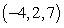 Solve the system of equations below by the Gaussian elimination method:       A)    B)    C)    D)    E)  no solution