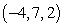 Solve the system of equations below by the Gaussian elimination method:       A)    B)    C)    D)    E)  no solution
