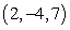 Solve the system of equations below by the Gaussian elimination method:       A)    B)    C)    D)    E)  no solution