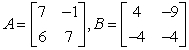If possible, find A - B.   A)    B)    C)    D)    E)  not possible