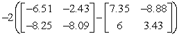 Use the matrix capabilities of a graphing utility to evaluate the expression.   A)    B)    C)    D)    E)  not possible