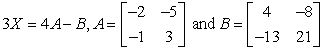 Solve for X in the equation given.   A)    B)    C)    D)    E)   