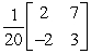 Find which of the following matrices is an inverse to the matrix A below if any.   Matrix I :   Matrix II :   Matrix III :   A)  Each of the matrices I and III is an inverse of A. B)  Each of the matrices I and II is an inverse of A. C)  Each of the matrices II and III is an inverse of A. D)  Matrix II is an inverse of A. E)  None of the matrices is an inverse of A.