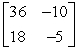 Find the inverse of the matrix   (if it exists) . A)    B)    C)    D)    E)  does not exist