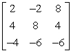Find the inverse of the given matrix.   A)    B)    C)    D)    E)  The matrix does not have an inverse.