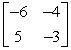 Find the inverse of the matrix below, if it exists.   A)    B)    C)    D)    E)  The inverse of the matrix does not exist.
