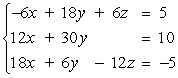 Solve the system of linear equations   using an inverse matrix. A)    B)    C)    D)    E)   