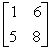 Find the determinant of the matrix   A)    B)    C)    D)    E)   