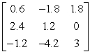 Use the matrix capabilities of a graphing utility to find the determinant of the matrix   A)    B)    C)    D)    E)   