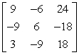 Find the determinant of   by the method of expansion by cofactors. A)    B)    C)    D)    E)   