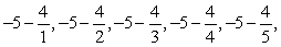 Write an expression for the apparent nth term of the sequence.(Assume that n begins with 1.)    A)    B)    C)    D)    E)   